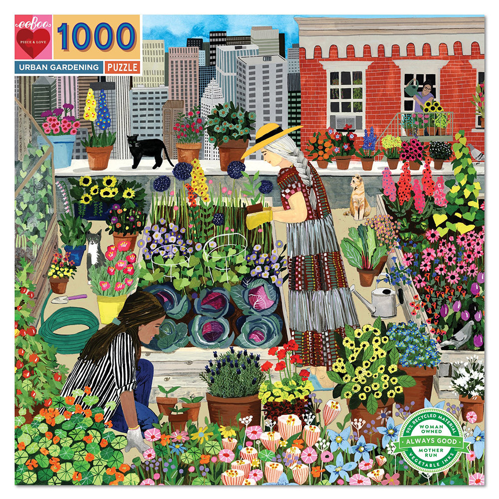 Puzzle 1000 Piezas Jardines Urbanos EEBOO- Depto51