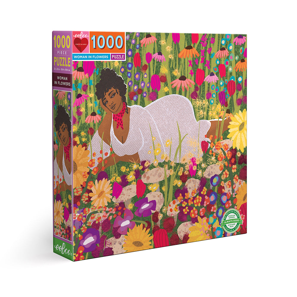 Puzzle 1000 Piezas Mujeres con Flores EEBOO- Depto51