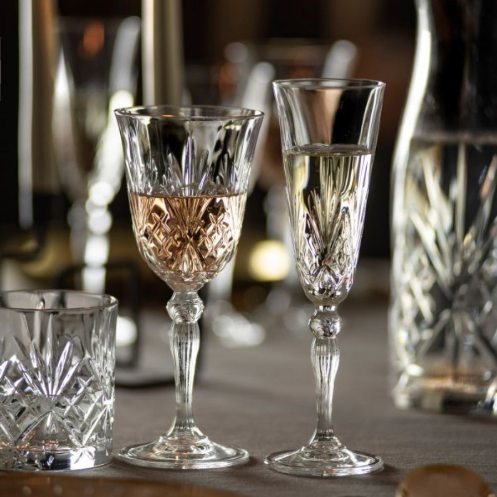 Set copas de champagne - Vidrio soplado - Mahaia Artisan Objects