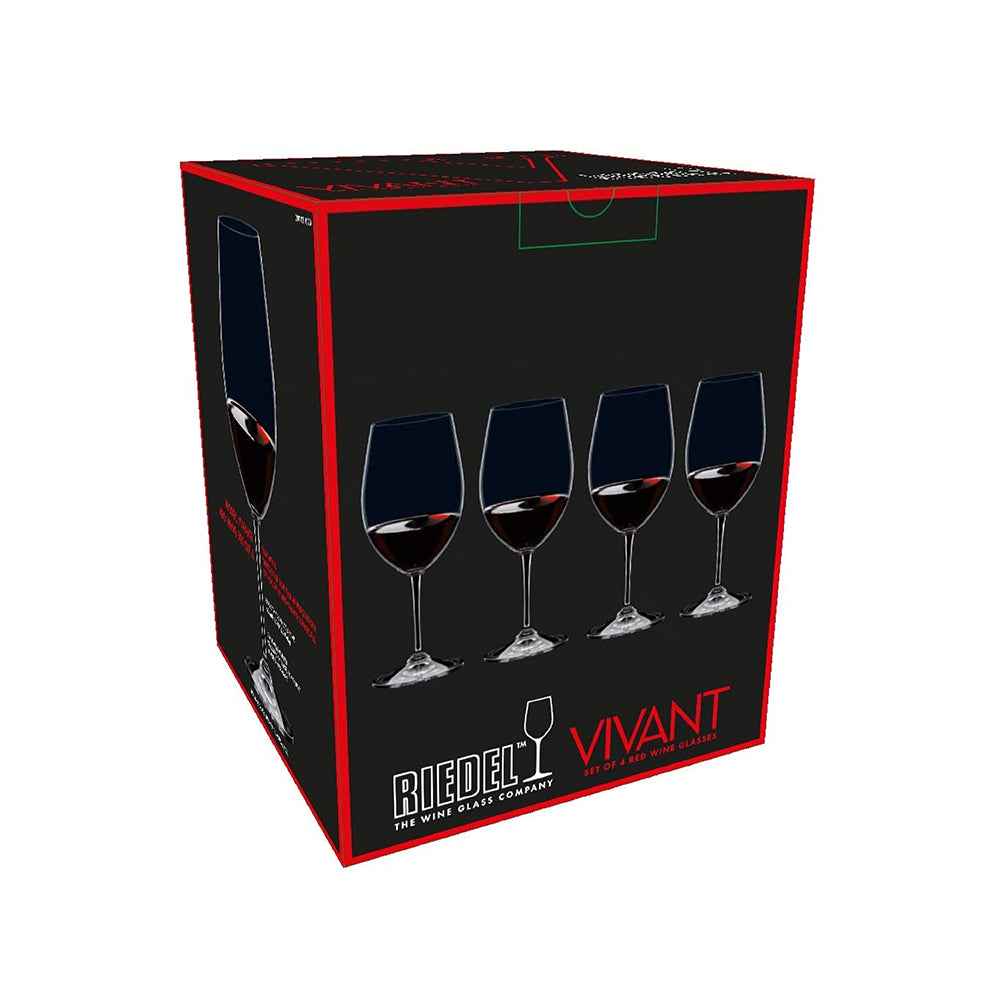 Set 4 copas cristal Vino Tinto Vivant Riedel RIEDEL- Depto51