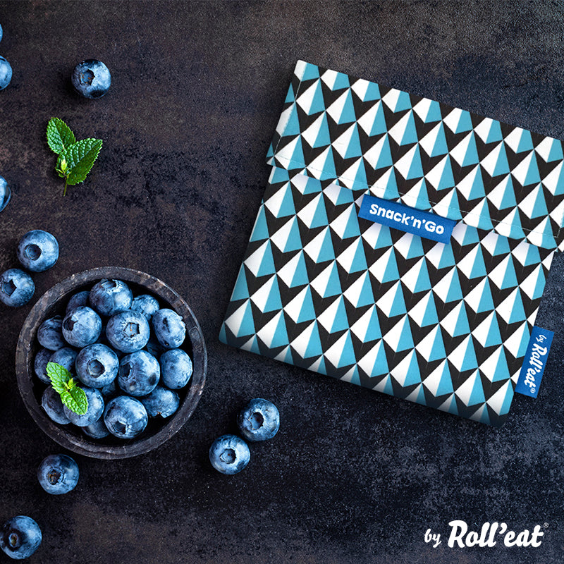 Bolsa Reutilizable Snack'n'go Tiles Blue ROLL EAT- Depto51