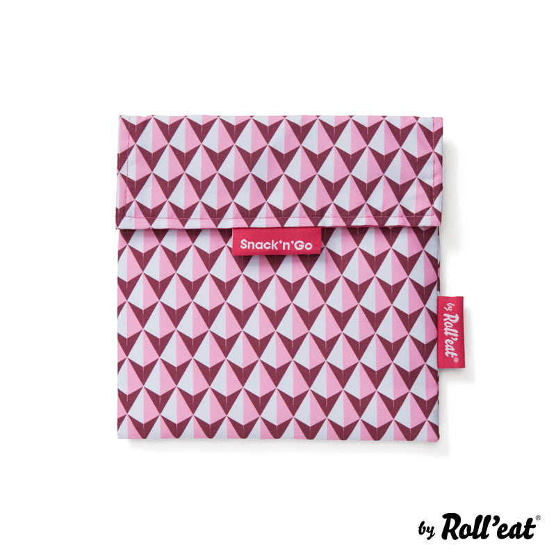 Bolsa Reutilizable Snack'n'go Tiles Pink ROLL EAT- Depto51