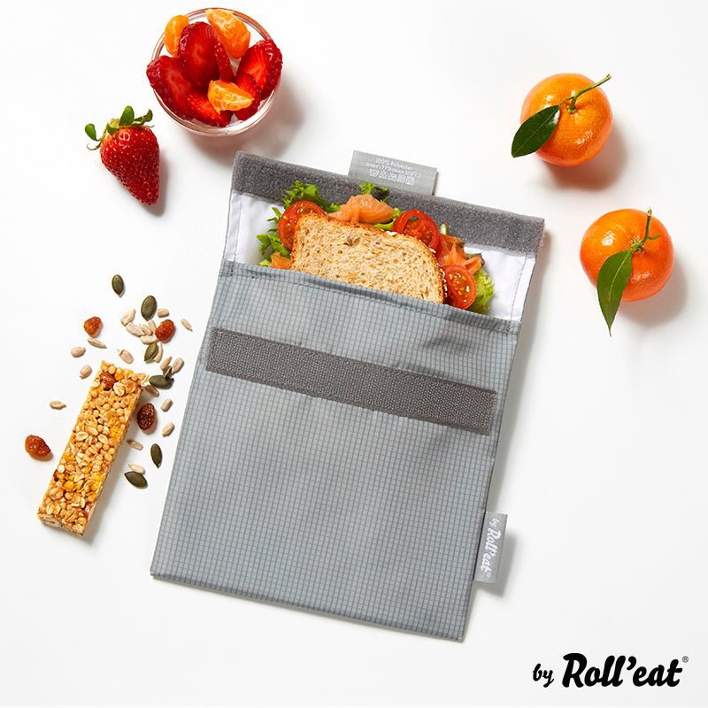 Bolsa Reutilizable Snack'n'go Active Grey ROLL EAT- Depto51