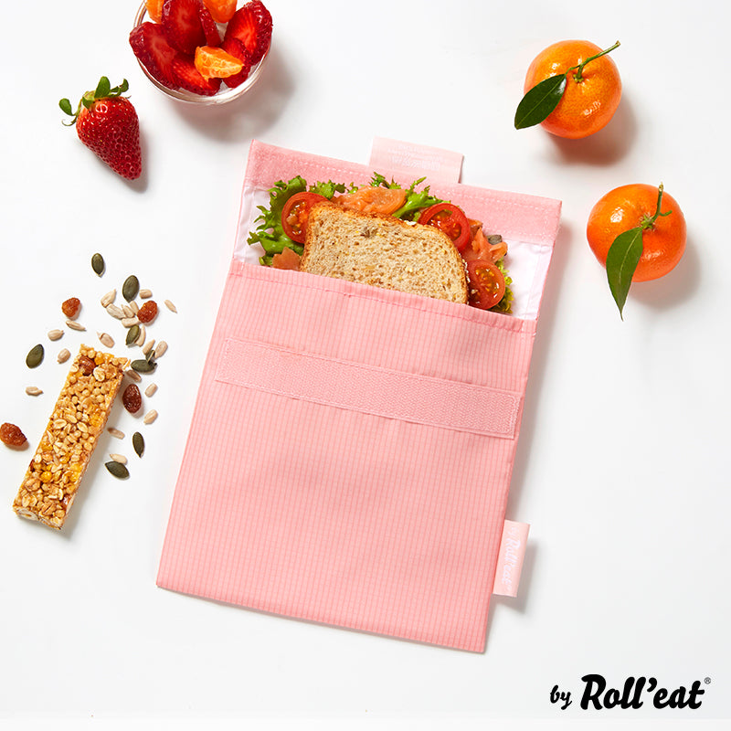 Bolsa Reutilizable Snack'n'go Active Pink ROLL EAT- Depto51