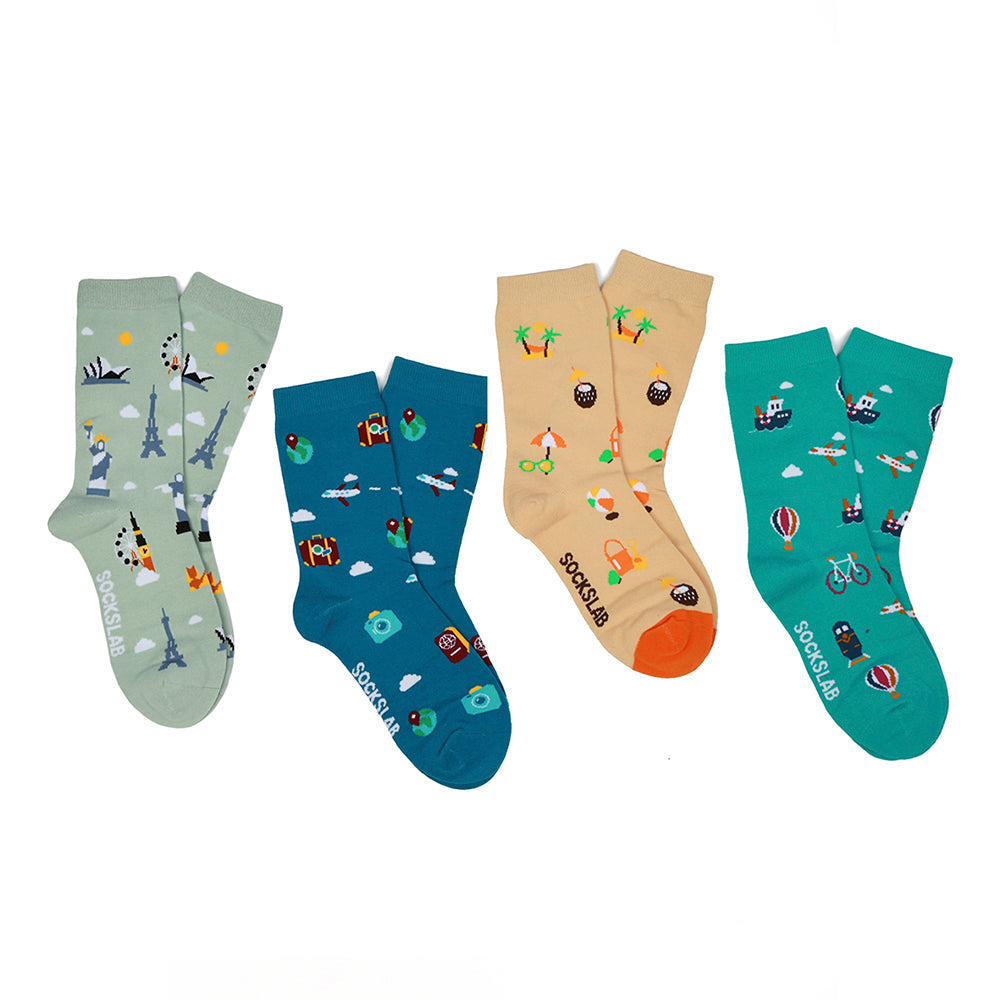 Set de 4 Calcetines Socks Lab Viajes - Outlet OUTLET DEPTO51- Depto51