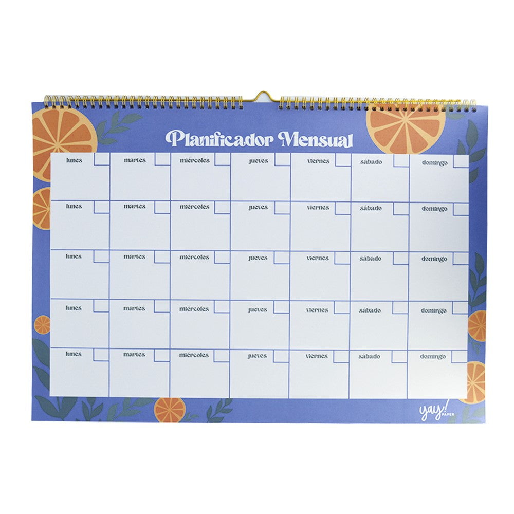 Calendario Mensual Orange YAY! PAPER- Depto51