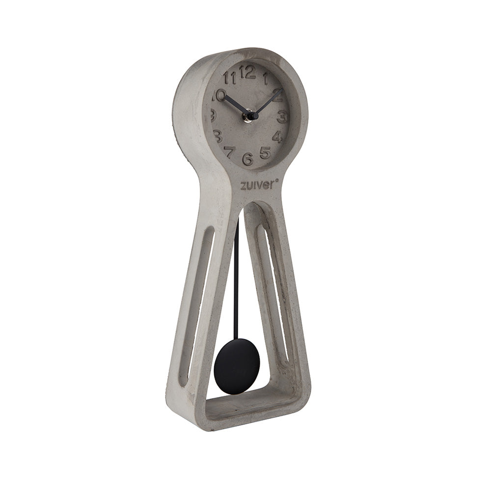 Reloj de Mesa Pendulum Time Concreto Gris ZUIVER- Depto51