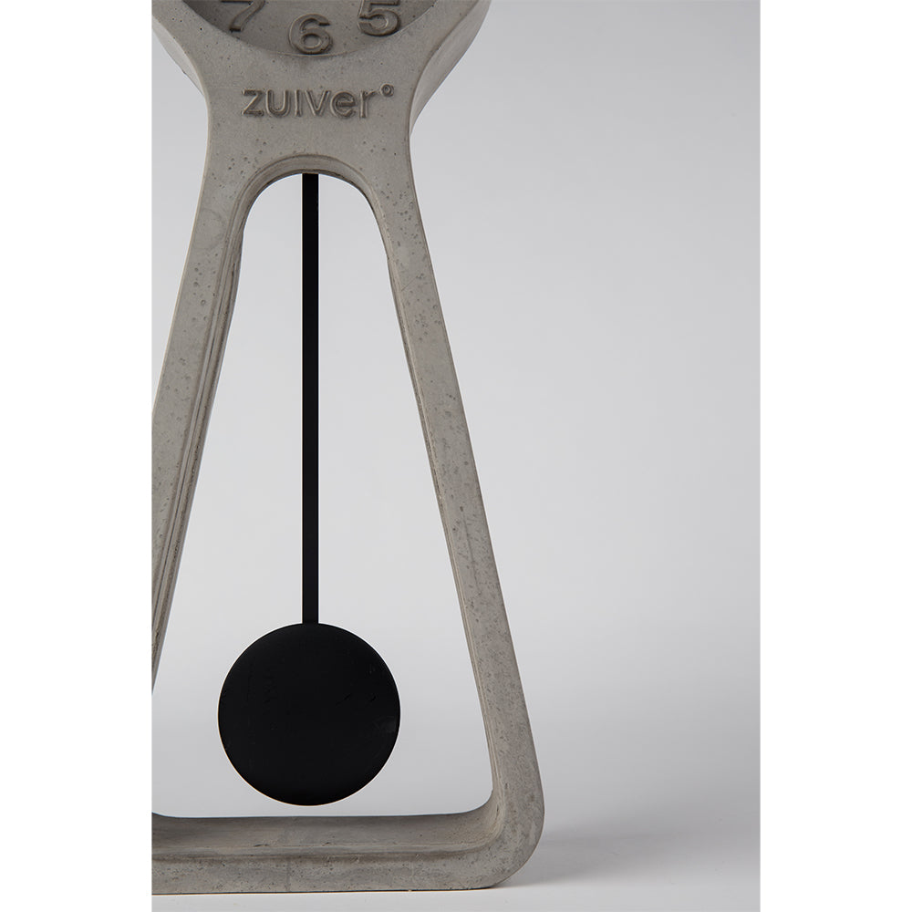 Reloj de Mesa Pendulum Time Concreto Gris ZUIVER- Depto51