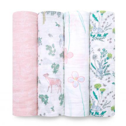 Pack 4 Swaddle Forest Fantasy ADEN & ANAIS- Depto51