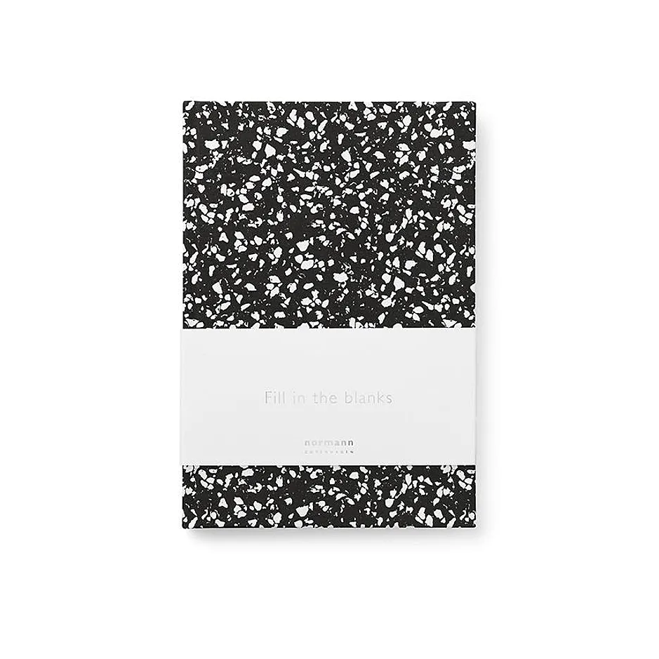 Cuaderno Pequeño Estampado Oscuro Busy Structure NORMANN COPENHAGEN- Depto51