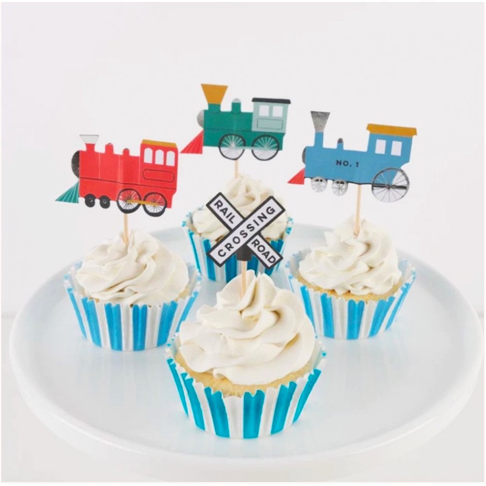 Kit para Cupcakes Trenes MERI MERI- Depto51