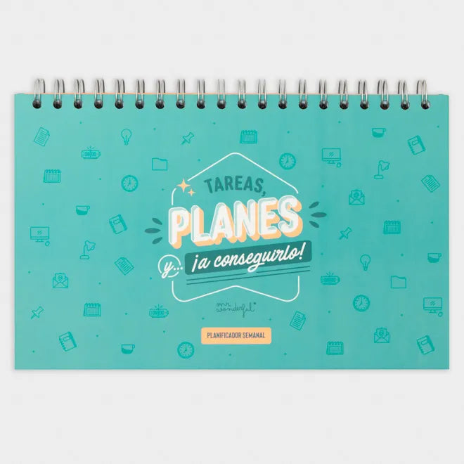 Planificador Semanal Tareas y Planes MR.WONDERFUL- Depto51
