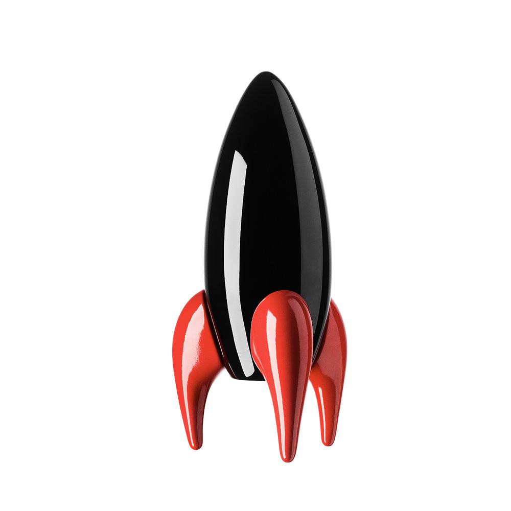 Cohete de Madera Negro/Rojo PLAYSAM- Depto51